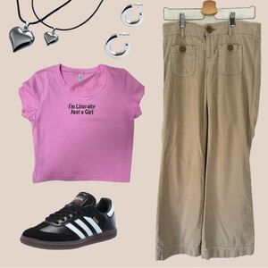 Y2K American Eagle Super Low-Waisted Pants - Size 4